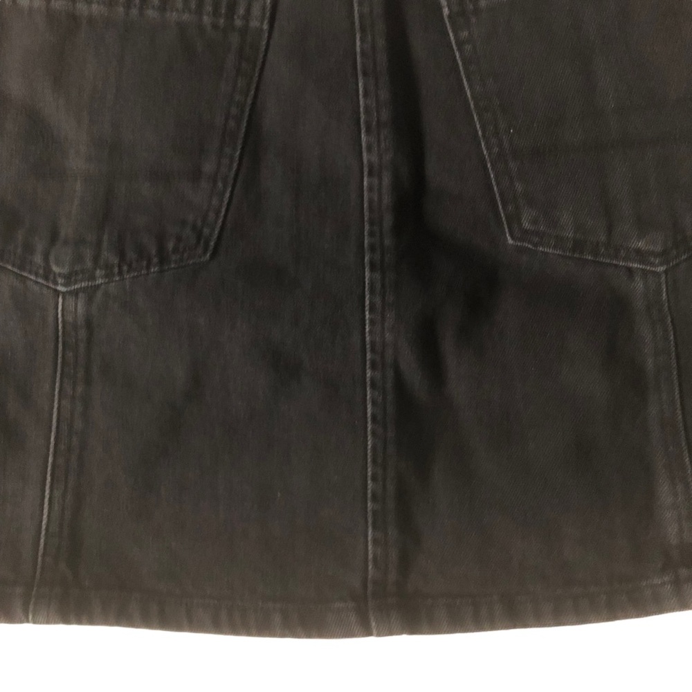 American Eagle Black Button Front Stretch Mini Sk… - image 8